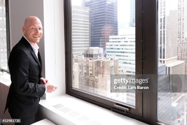 Matthias Sammer is seen during the FC Bayern Muenchen office opening on day 2 of the Audi Summer Tour USA 2014 on July 31, 2014 in New York, United...