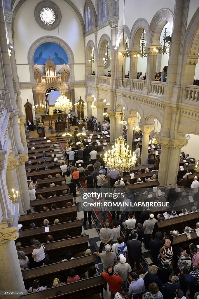 FRANCE-ISRAEL-PALESTINIANS-CONFLICT-JEWS-PROTEST