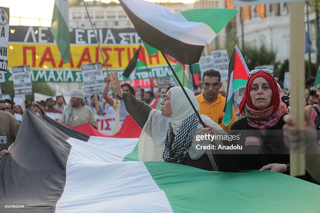 Israeli assault on Gaza protested in Athens