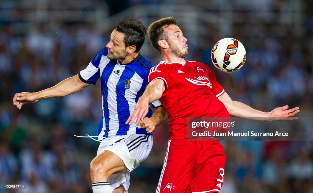 Real Sociedad de Futbol v Aberdeen - UEFA Europa League Third Qualifying Round: First Leg