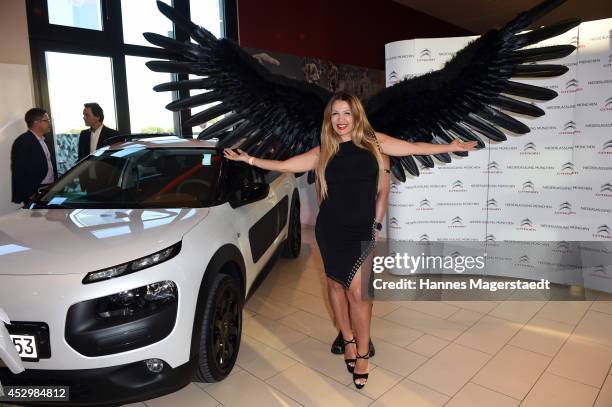Model Davorka Tovilo attends the 'Citroen C4 Cactus' Munich Preview at Leonardo Royal Hotel on July 31, 2014 in Munich, Germany.