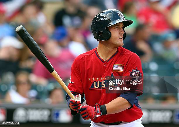 Justin O'Conner of the U.S. Team during the SiriusXM All-Star Futures Game at Target Field on July 13, 2014 in Minneapolis, Minnesota.