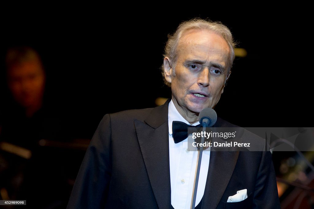 Josep Carreras and Ainhoa Arteta Performs in Concert During Starlite Festival 2014