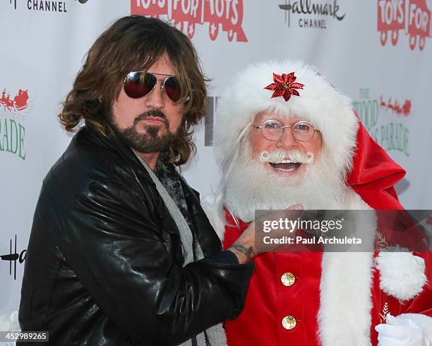 Recording Artist Billy Ray Cyrus attends The Hollywood Christmas Parade benefiting the Toys For Tots Foundation on December 1, 2013 in Hollywood,...