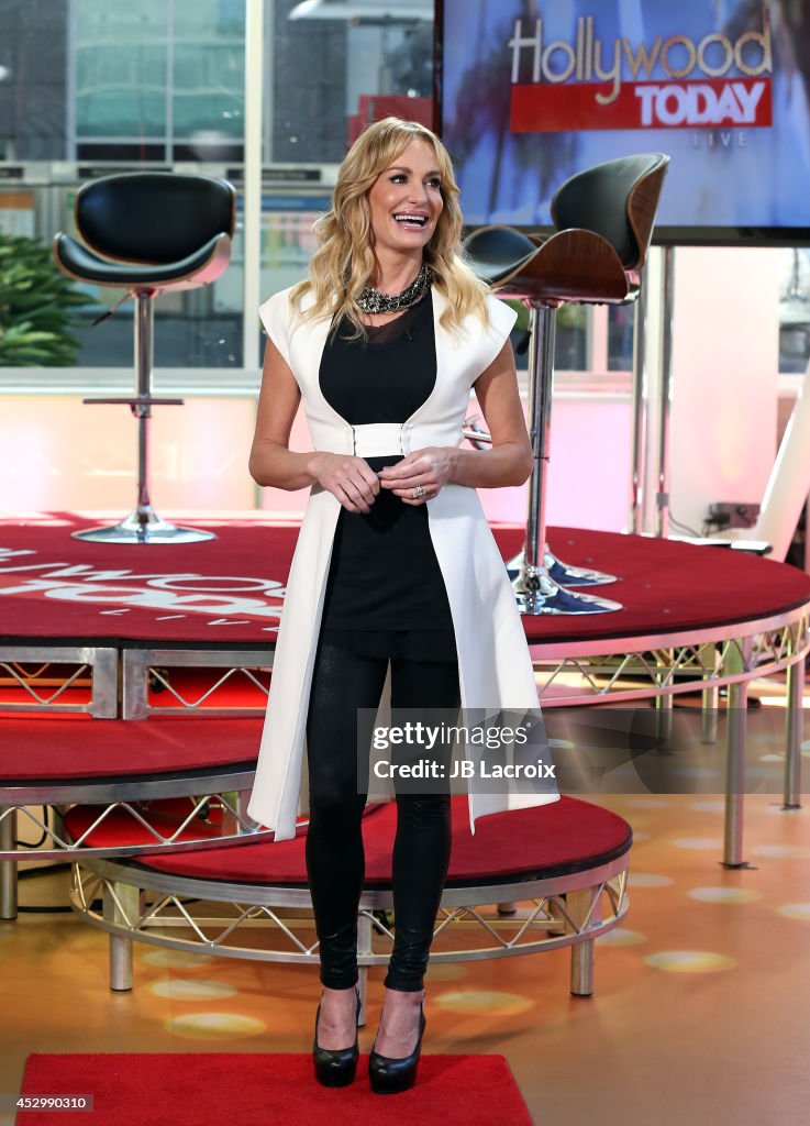 Taylor Armstrong Visits Hollywood Today Live