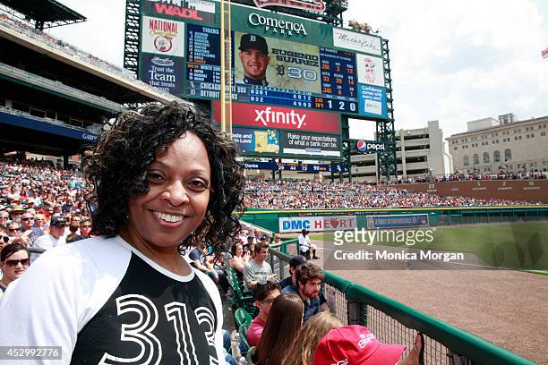 Janie Jones attends The National Council on Women and Girls Launch of Title X Global Leadership Initiative at Comerica Park on July 31, 2014 in...