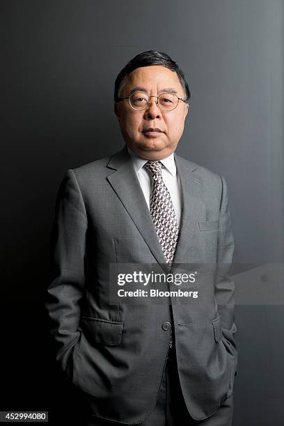 Ronnie Chan, chairman of Hang Lung Properties Ltd., poses for a photograph after a Bloomberg Television interview in Hong Kong, China, on Friday,...