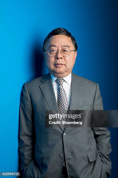 Ronnie Chan, chairman of Hang Lung Properties Ltd., poses for a photograph after a Bloomberg Television interview in Hong Kong, China, on Friday,...