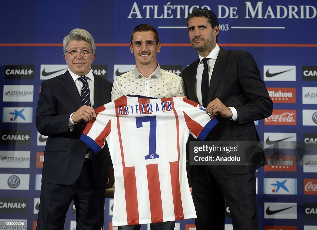 New Atletico Madrid player Antoine Griezmann