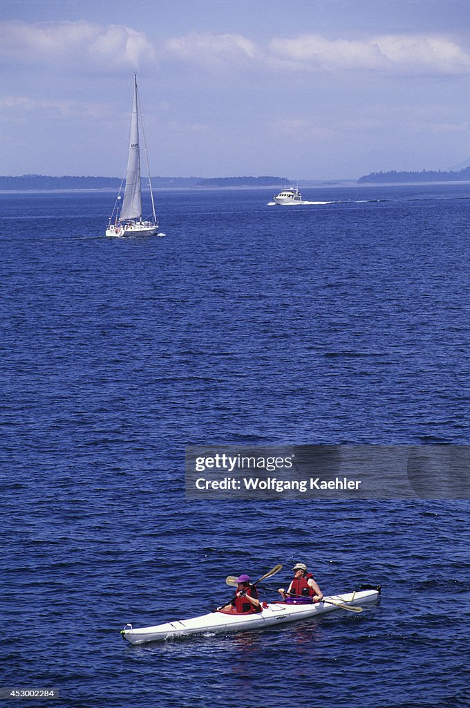 USA, Washington, San Juan Island, Lime Kiln Point State Park...