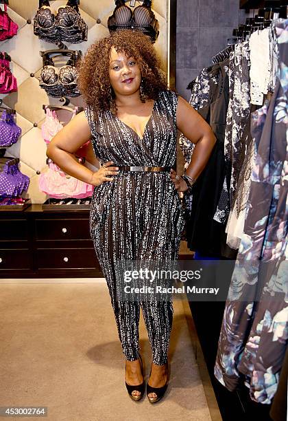 Host Marie Denee of TheCurvyFashionista.com attends the City Chic Exclusive Preview: First U.S Store Culver City at Westfield Culver City Shopping...