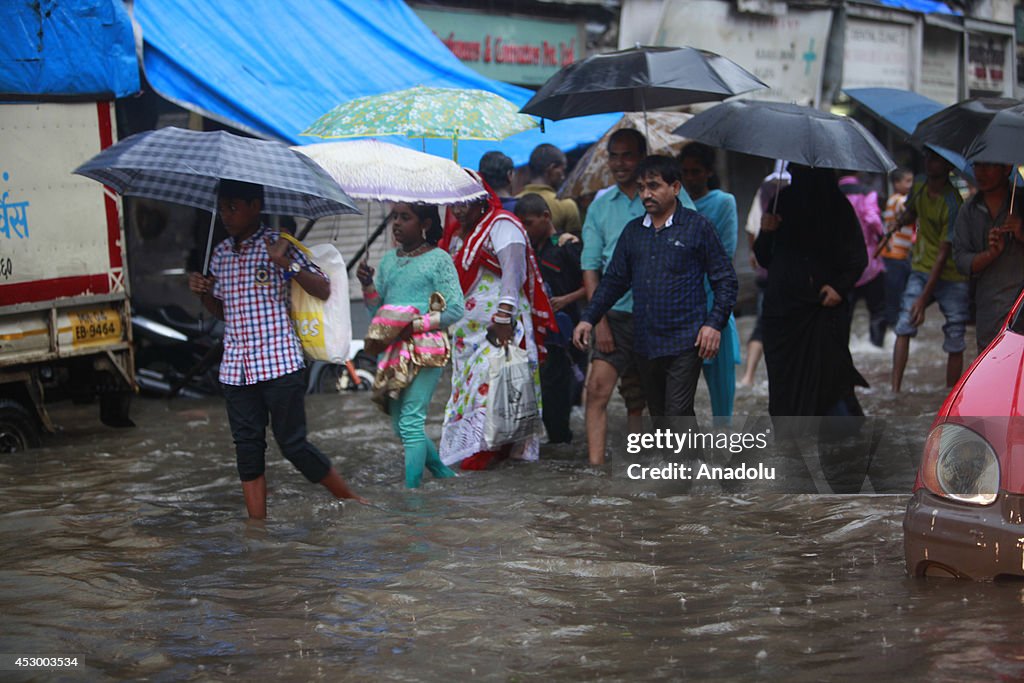 Heavy rain in India