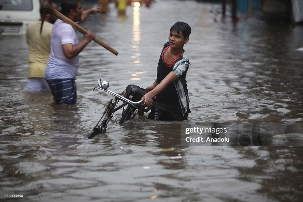 Heavy rain in India
