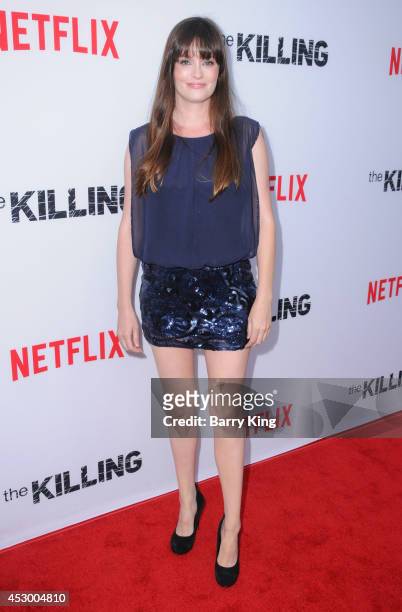 Actress Jamie Anne Allman attends the season 4 premiere of 'The Killing' on July 14, 2014 at ArcLight Hollywood in Hollywood, California.