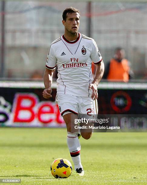 Matias Silvestre of Milan during the Serie A match between Calcio Catania and AC Milan at Stadio Angelo Massimino on December 1, 2013 in Catania,...