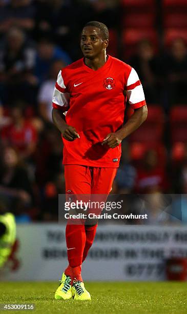 Kevin Lisbie of Leyton Orient during the Pre Season Friendly match between Leyton Orient and Queens Park Rangers at The Matchroom Stadium on July 29,...