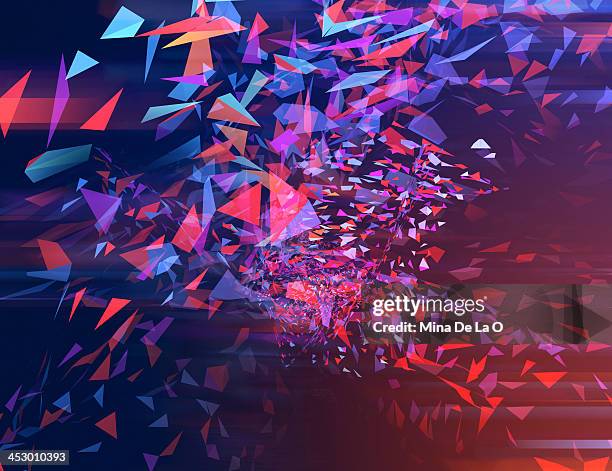 trixel 03 - abstract pattern stock pictures, royalty-free photos & images