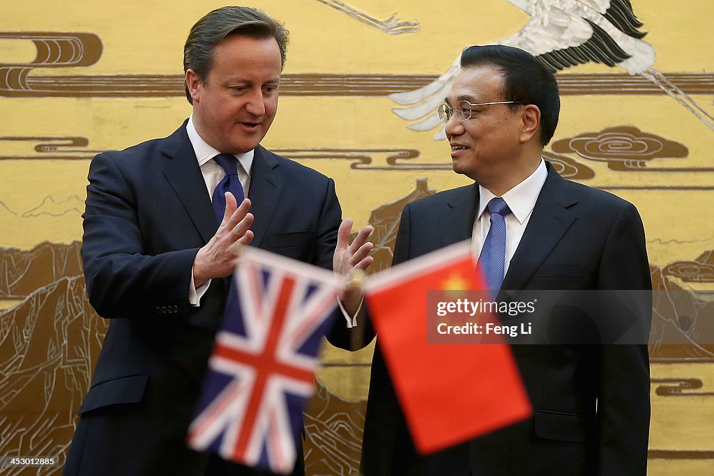 British Prime Minister David Cameron Visits China