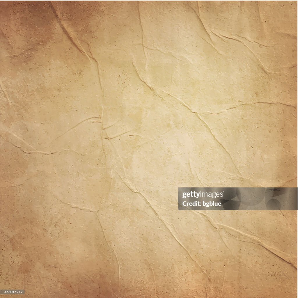 Photo of blank old folded brownish paper