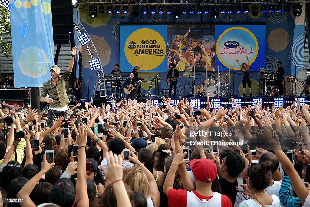 Enrique Iglesias Performs On ABC's "Good Morning America"