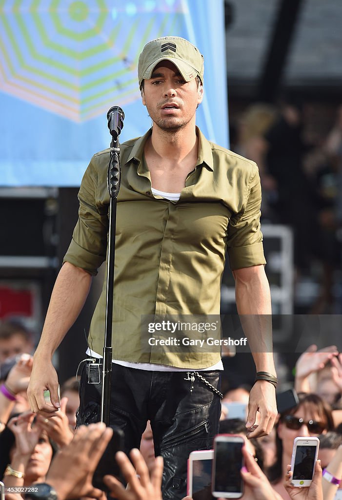 Enrique Iglesias Performs On ABC's "Good Morning America"