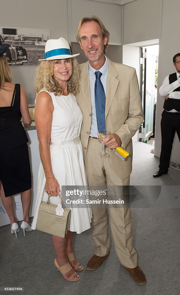 Angel Rutherford Relation Mike Rutherford and wife Angie Rutherford attend the L'Ormarins lunch ...