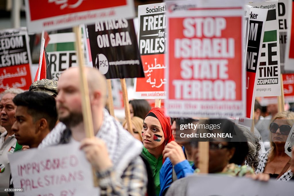 BRITAIN-PALESTINIAN-ISRAEL-CONFLICT-GAZA-PROTEST