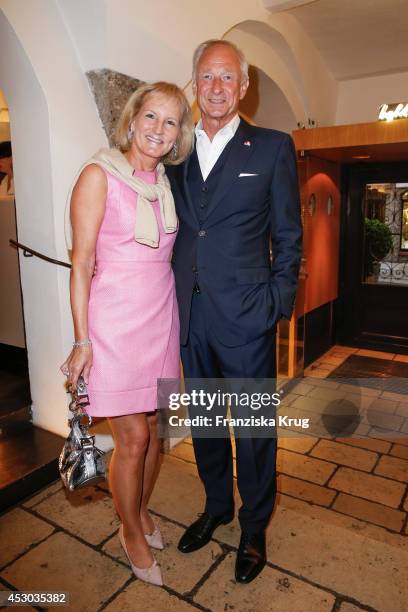 Lutz Bethge and hi wife Gaby Bethge attend the Montblanc Young Directors Project at Salzburg Festival on July 31, 2014 in Salzburg, Austria.