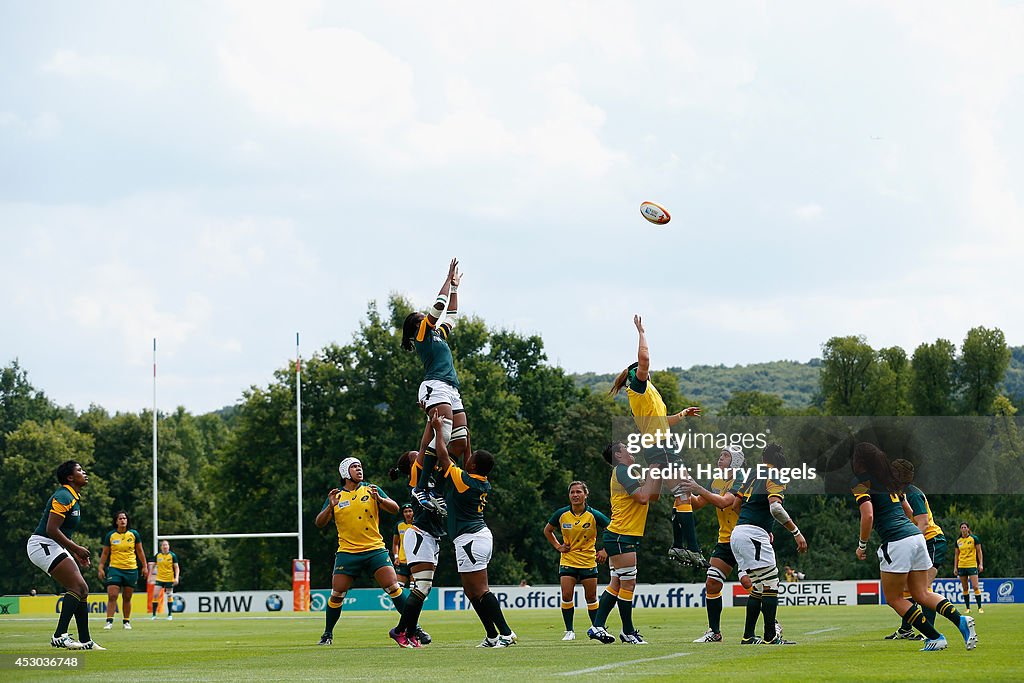 Australia v South Africa - IRB Women's Rugby World Cup 2014