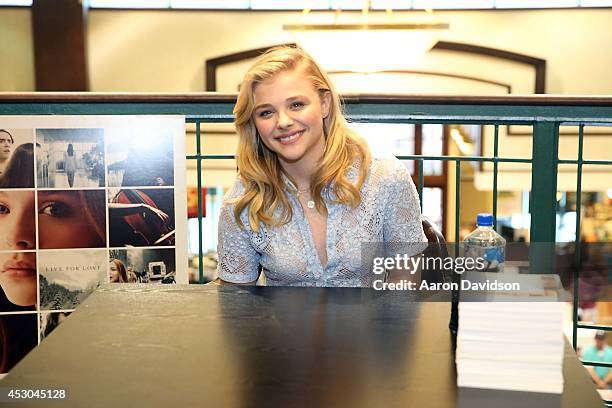 Chloe Moretz signs copies of the book "If I Stay" at Barnes & Noble on August 1, 2014 in Miami, Florida.