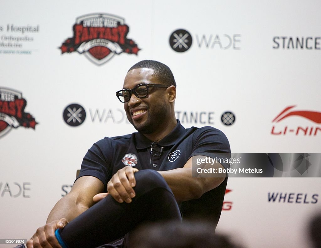 Dwyane Wade Hosts Fourth Annual Fantasy Basketball Camp...