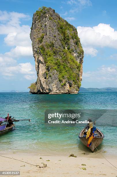 koh poda lonely rock - koh poda stock pictures, royalty-free photos & images