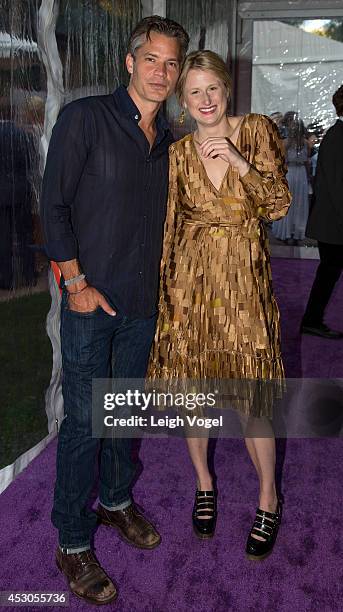 Timothy Gummer Timothy Olyphant and Mamie Gummer attend Audi at Aspen Art Museum ...
