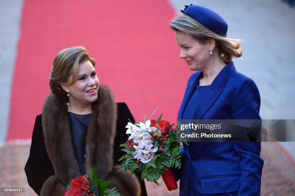 King Philippe And Queen Mathilde Of Belgium Visit Luxembourg