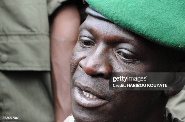 Mali junta leader Captain Amadou Sanogo speaks at the Kati Military camp, in a suburb of Bamako, on March 22, 2012. Coup leaders in Mali Today...