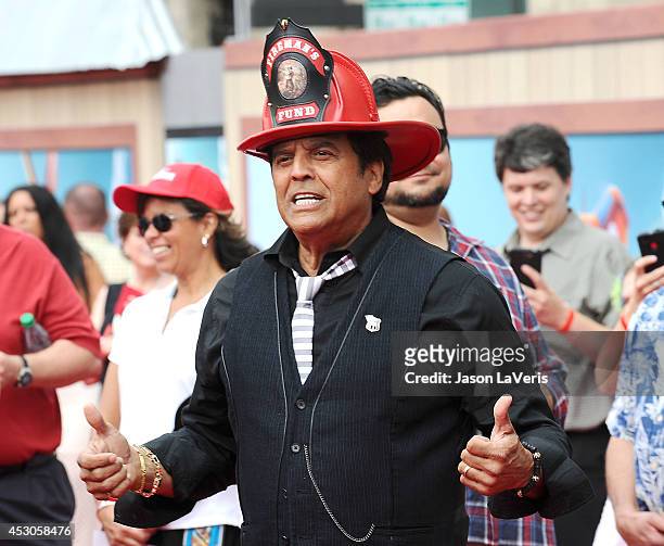 Actor Erik Estrada attends the premiere of "Planes: Fire & Rescue" at the El Capitan Theatre on July 15, 2014 in Hollywood, California.