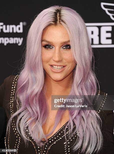 Ke$ha attends the premiere of "Planes: Fire & Rescue" at the El Capitan Theatre on July 15, 2014 in Hollywood, California.