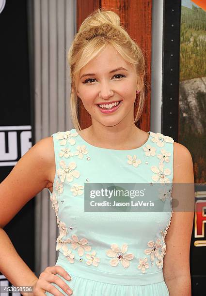 Actress Audrey Whitby attends the premiere of "Planes: Fire & Rescue" at the El Capitan Theatre on July 15, 2014 in Hollywood, California.