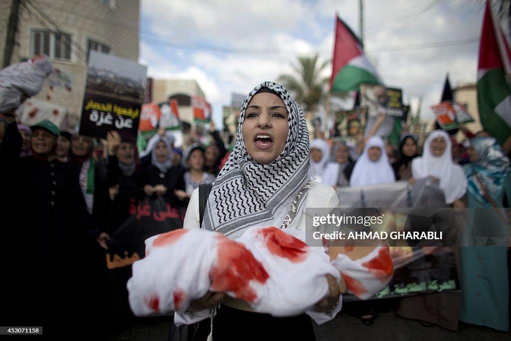 PALESTINIAN-ISRAEL-CONFLICT-GAZA-DEMO