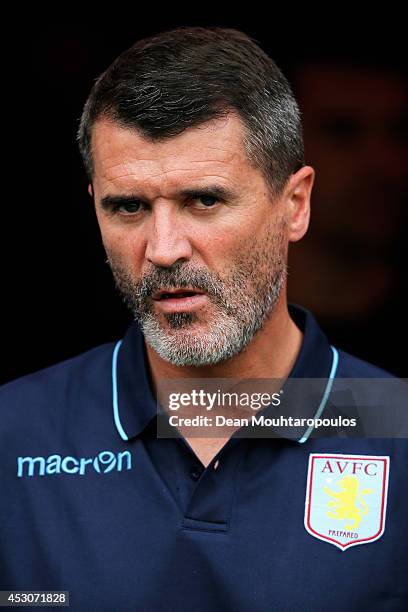 Roy Keane, Assistant manager of Aston Villa looks on during the pre season friendly match between FC Groningen v Aston Villa held at the Euroborg on...