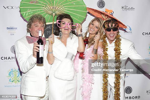 Ken Todd, Lisa Vanderpump, Pandora Vanderpump-Sabo and Jason Sabo debut LVP sangria at The White Party in Miami and help raise awareness for HIV/AIDS...