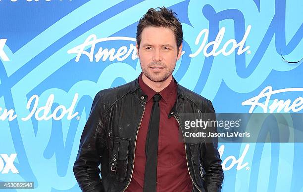 Singer Michael Johns attends the American Idol 2013 finale at Nokia Theatre L.A. Live on May 16, 2013 in Los Angeles, California.