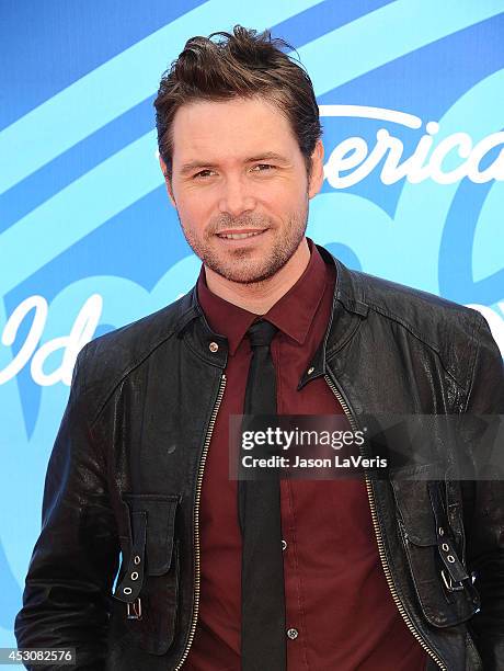 Singer Michael Johns attends the American Idol 2013 finale at Nokia Theatre L.A. Live on May 16, 2013 in Los Angeles, California.