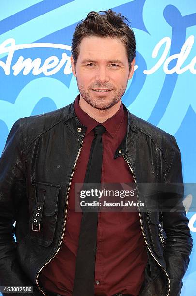 Singer Michael Johns attends the American Idol 2013 finale at Nokia Theatre L.A. Live on May 16, 2013 in Los Angeles, California.