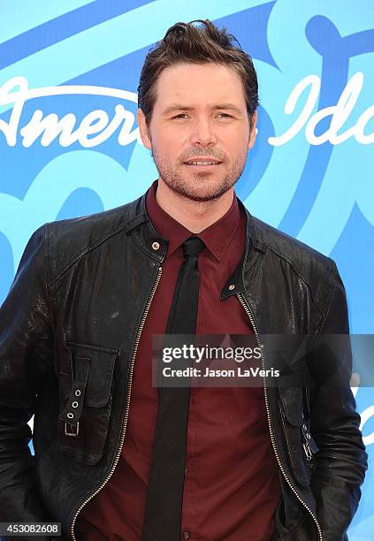 Singer Michael Johns attends the American Idol 2013 finale at Nokia Theatre L.A. Live on May 16, 2013 in Los Angeles, California.