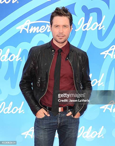 Singer Michael Johns attends the American Idol 2013 finale at Nokia Theatre L.A. Live on May 16, 2013 in Los Angeles, California.