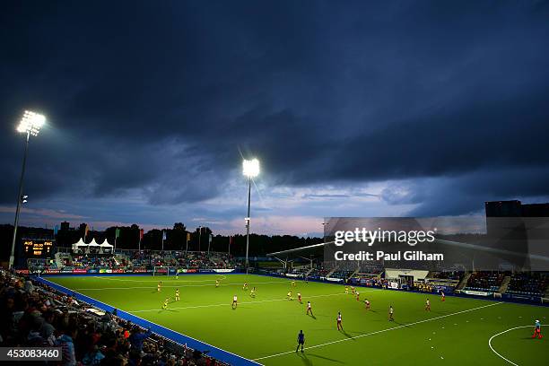 General view during the Women's Gold Medal Match between Australia and England at Glasgow National Hockey Centre during day ten of the Glasgow 2014...