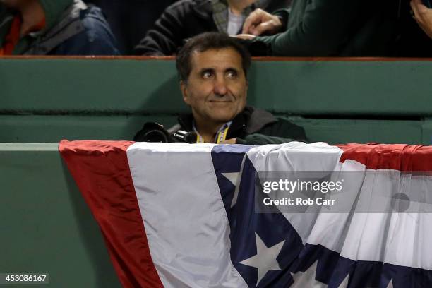 White House Photographer Pete Souza attends Game Six of the 2013 World Series between the Boston Red Sox and the St. Louis Cardinals at Fenway Park...