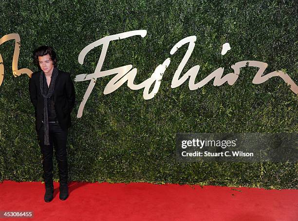Harry Styles attends the British Fashion Awards 2013 at London Coliseum on December 2, 2013 in London, England.