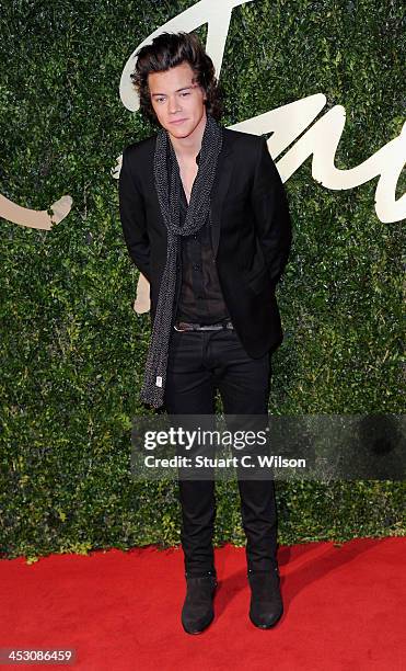 Harry Styles attends the British Fashion Awards 2013 at London Coliseum on December 2, 2013 in London, England.